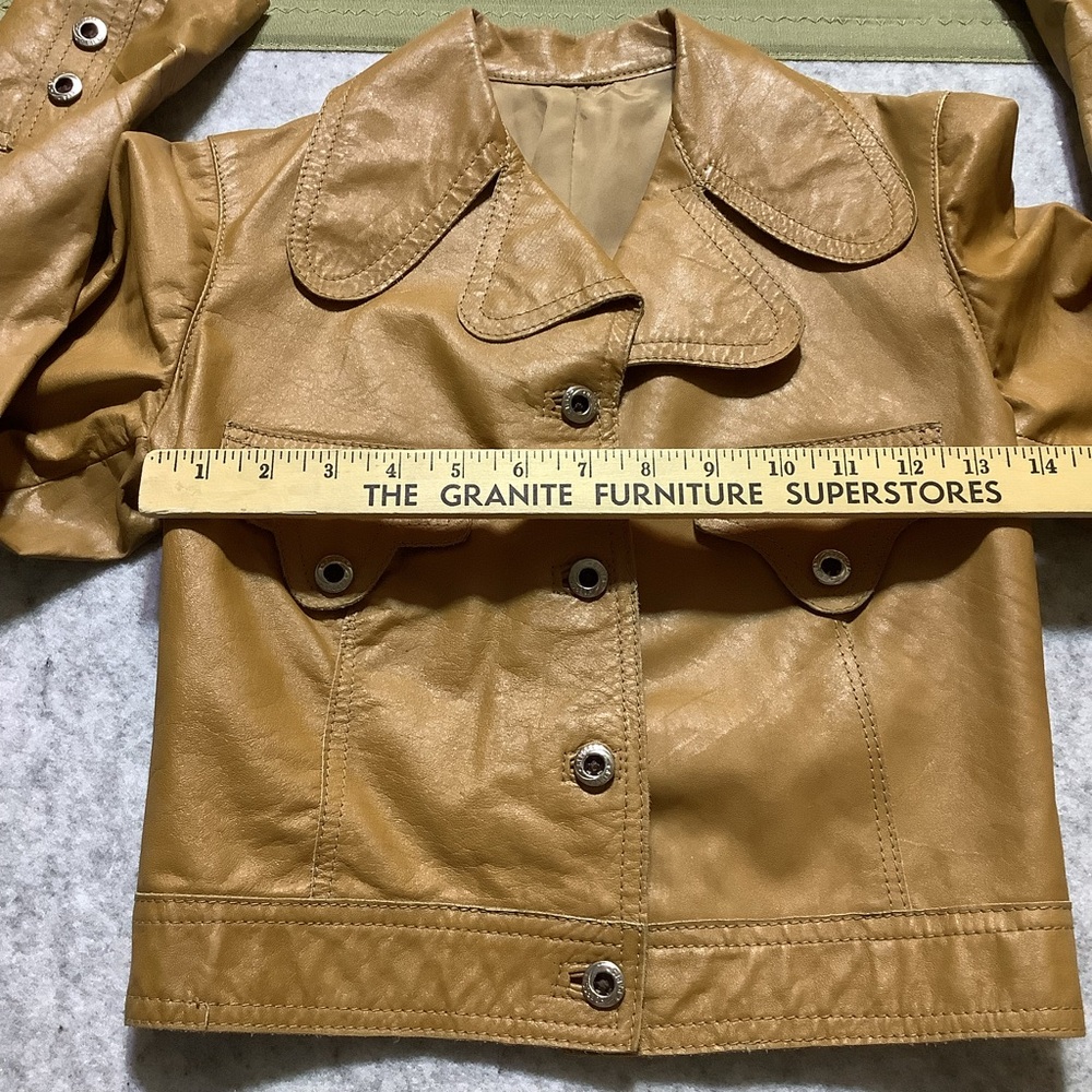 Tan Cropped Jacket - image 2